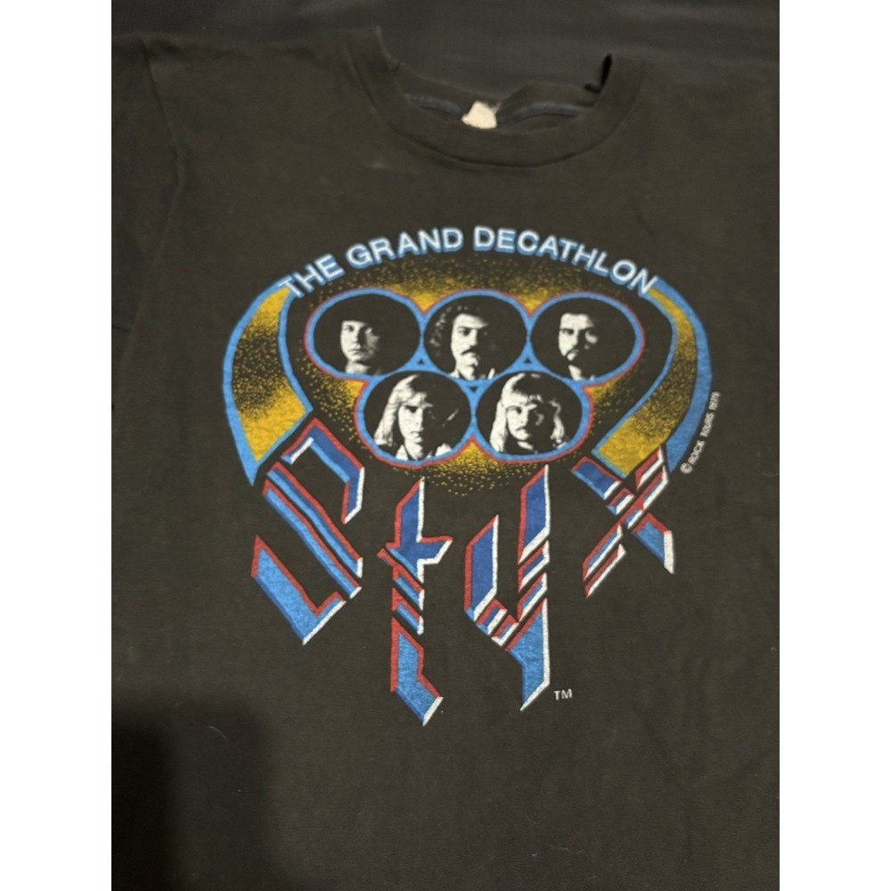 Vintage Styx T Shirt USA 1979 North America Tour Rock Tee Grand Decathlon